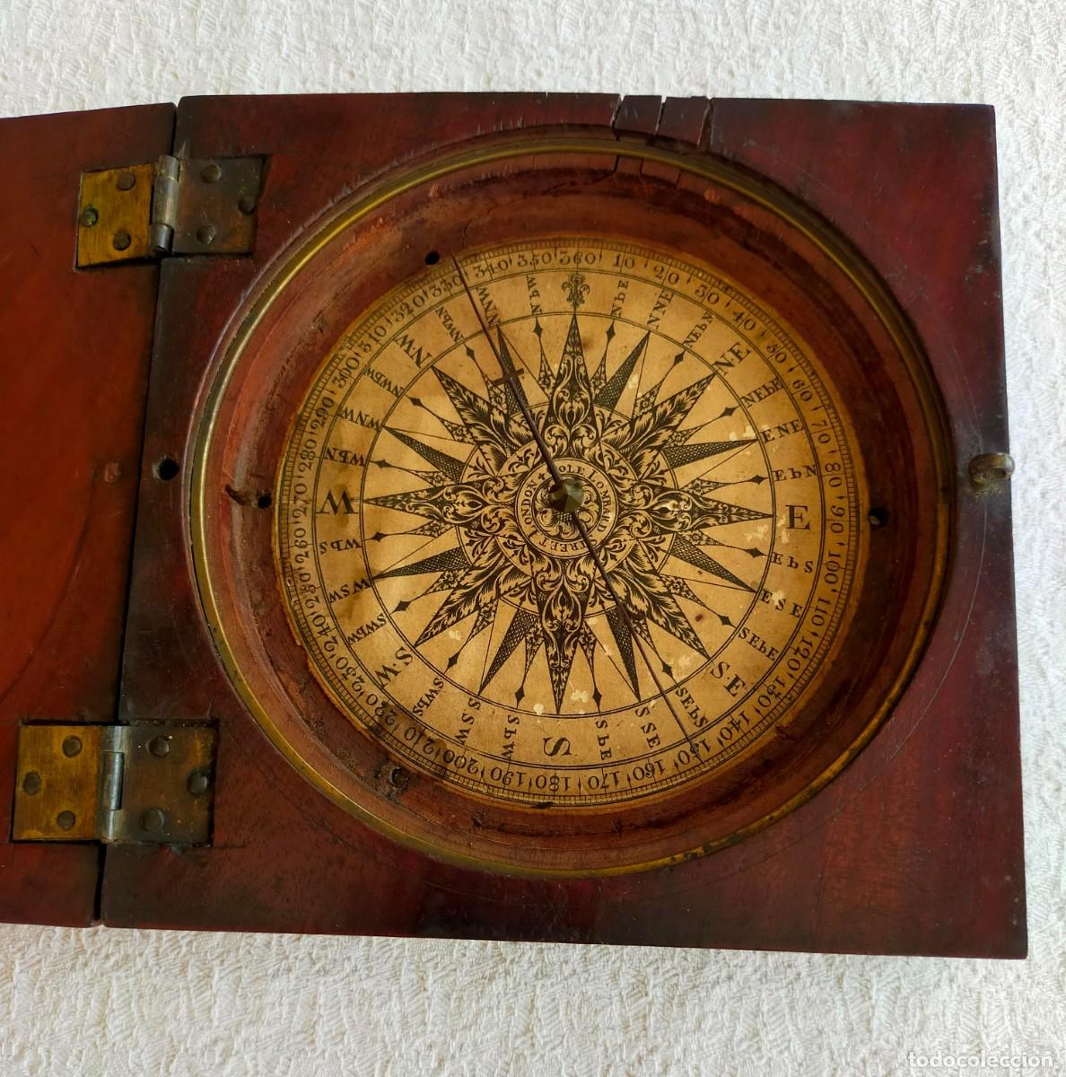 Antig&uuml;edades: Br&uacute;jula georgiana de Benjamin Cole 1730-1748 - Foto 4
