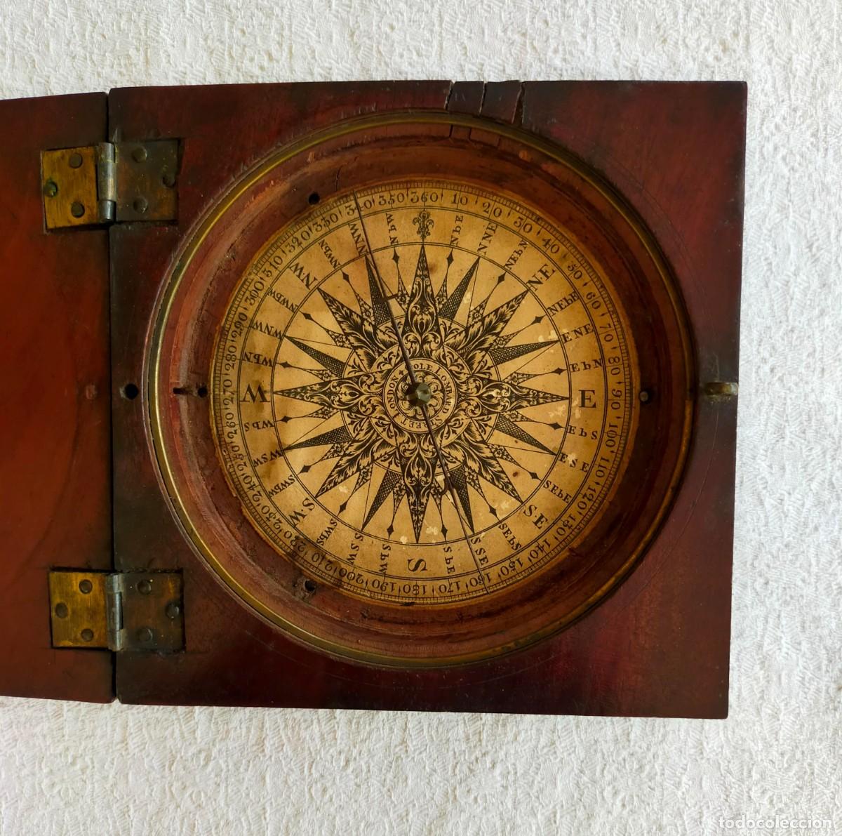 Antig&uuml;edades: Br&uacute;jula georgiana de Benjamin Cole 1730-1748 - Foto 5