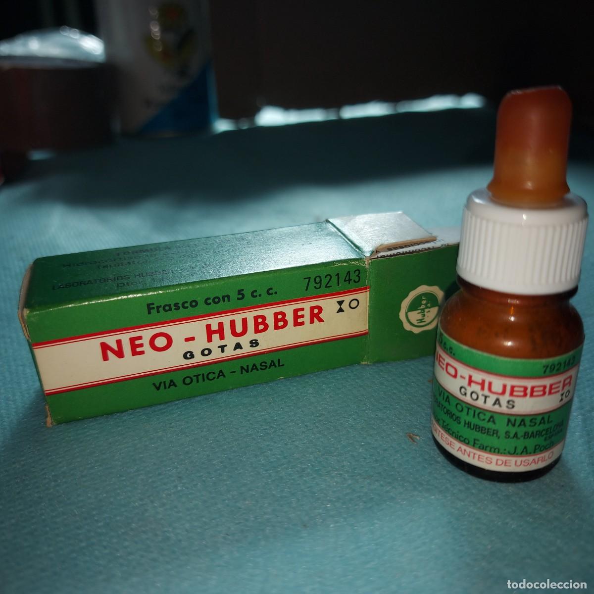 Antig&uuml;edades: ANTIGUA CAJA DE MEDICAMENTO NEO-HUBBER