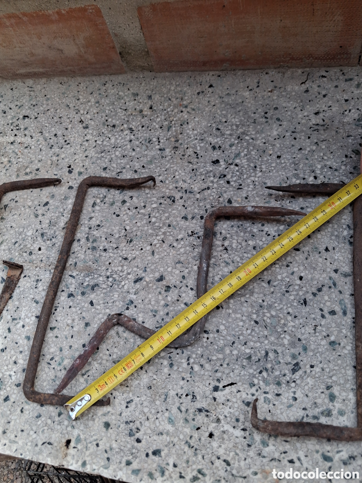 Antig&uuml;edades: Uni&oacute;n de madera clavos forja sXIX - Foto 4