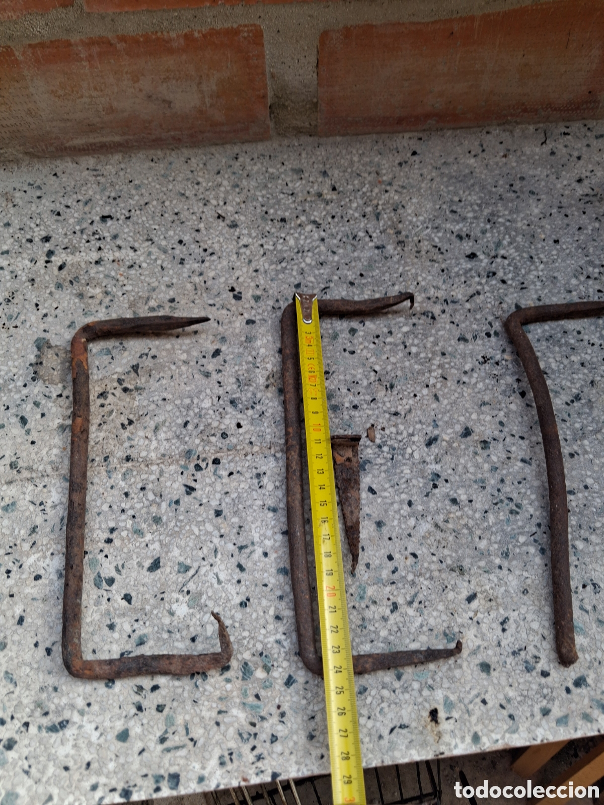 Antig&uuml;edades: Uni&oacute;n de madera clavos forja sXIX - Foto 5