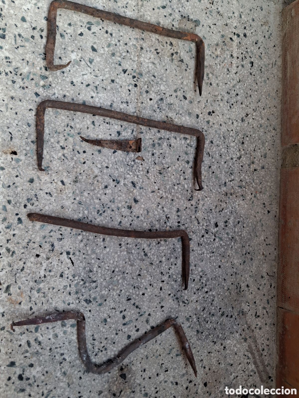 Antig&uuml;edades: Uni&oacute;n de madera clavos forja sXIX - Foto 6