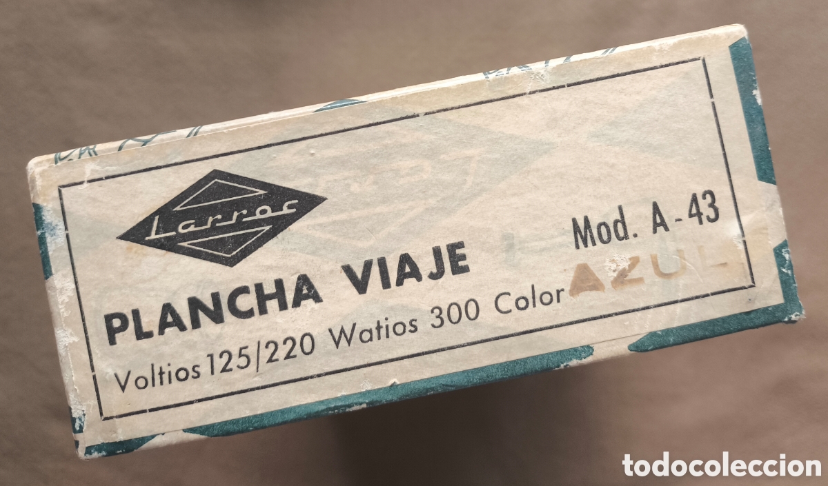 Antig&uuml;edades: PLANCHA DE VIAJE LARROC C. 1965 - Foto 7