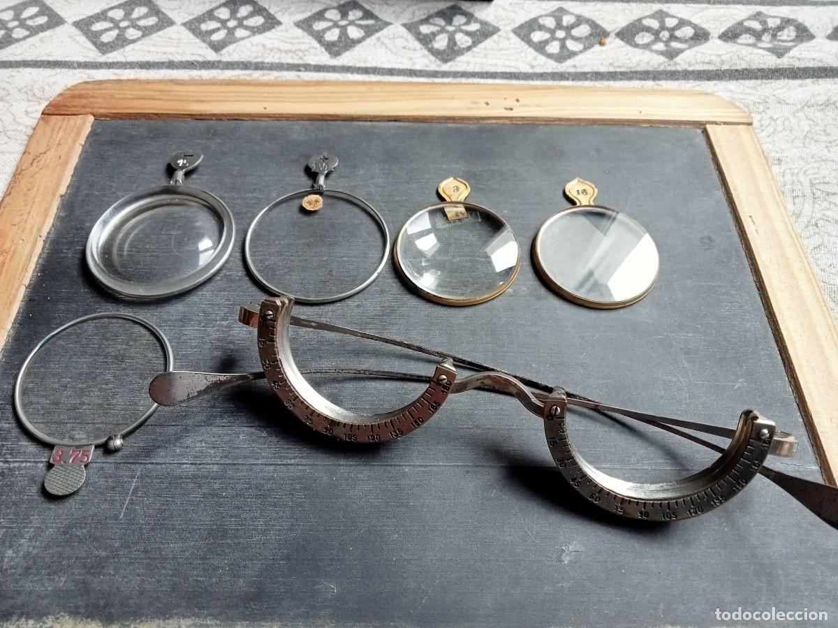Antig&uuml;edades: 5 Lentes graduadas, variadas / De OPTOMETRISTA &Oacute;PTICA Y GAFAS PARA PROBARLAS