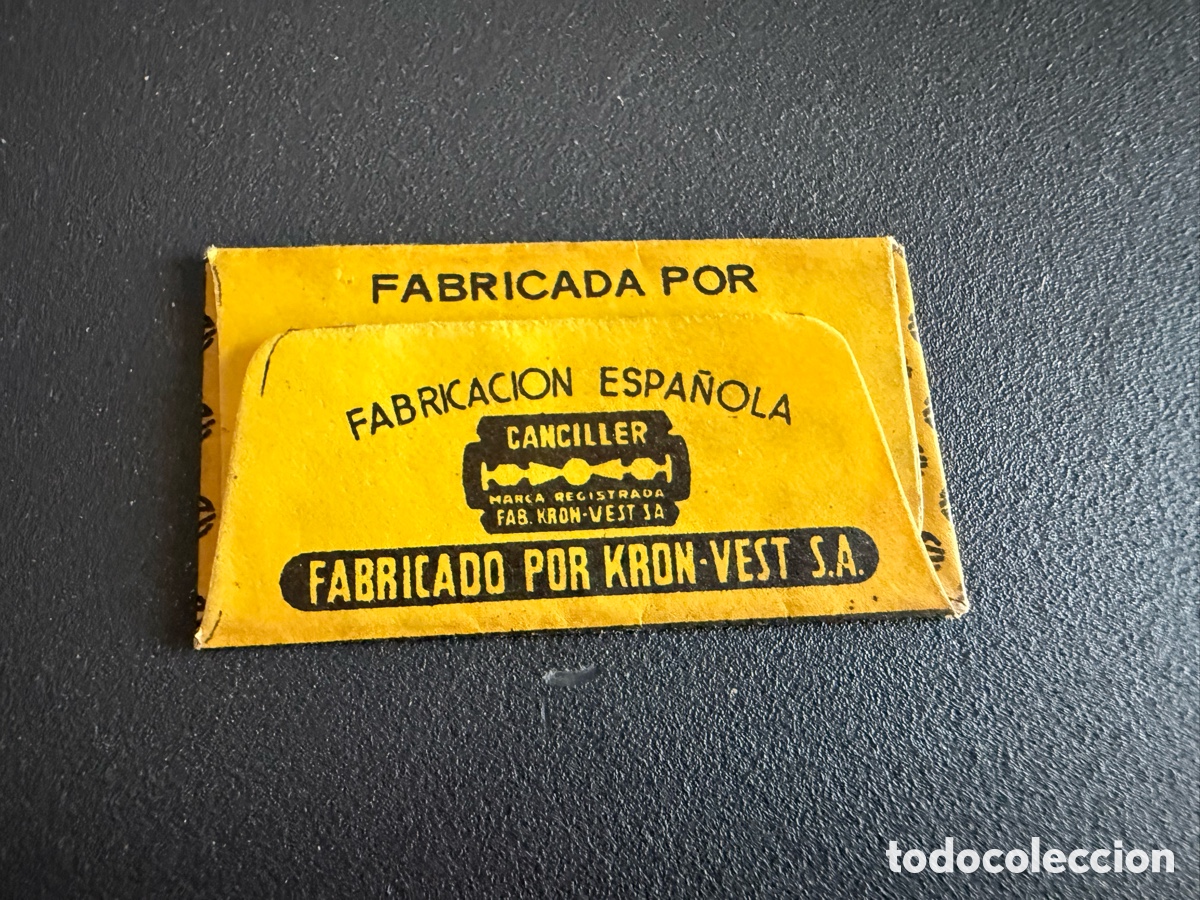 Antig&uuml;edades: Hoja de Afeitar. CANCILLER - Foto 2