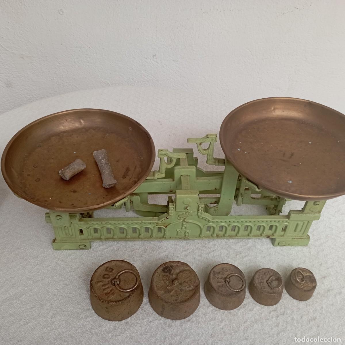 Antig&uuml;edades: Balanza de hierro y cobre - Foto 2