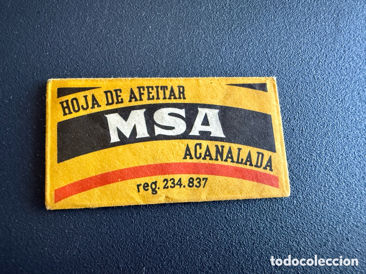 Antig&uuml;edades: Hoja de Afeitar. MSA