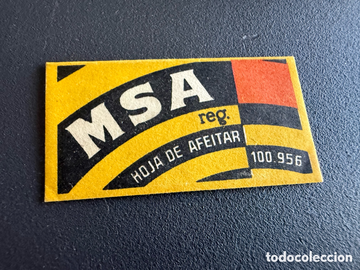 Antig&uuml;edades: Hoja de Afeitar. MSA