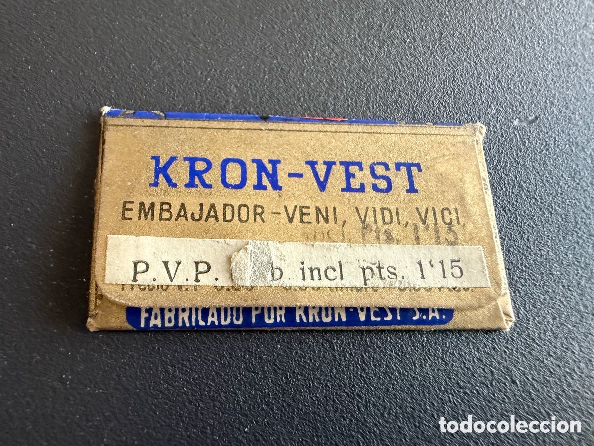 Antig&uuml;edades: Hoja de Afeitar. KRON VEST - Foto 2