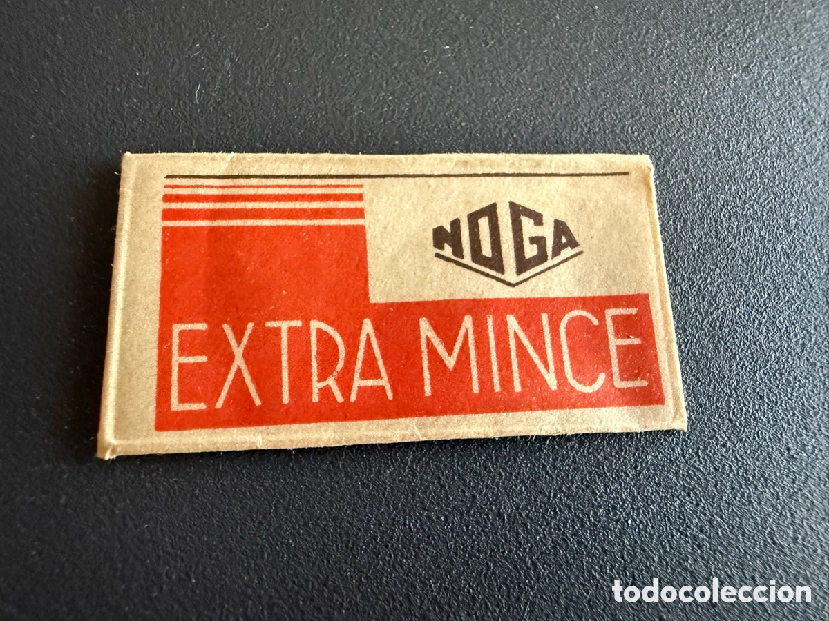 Antig&uuml;edades: Hoja de Afeitar. NOGA. Extra Mince