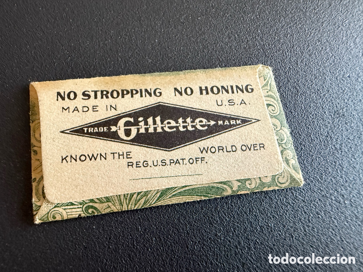 Antig&uuml;edades: Hoja de Afeitar. GILLETTE BLADE - Foto 2