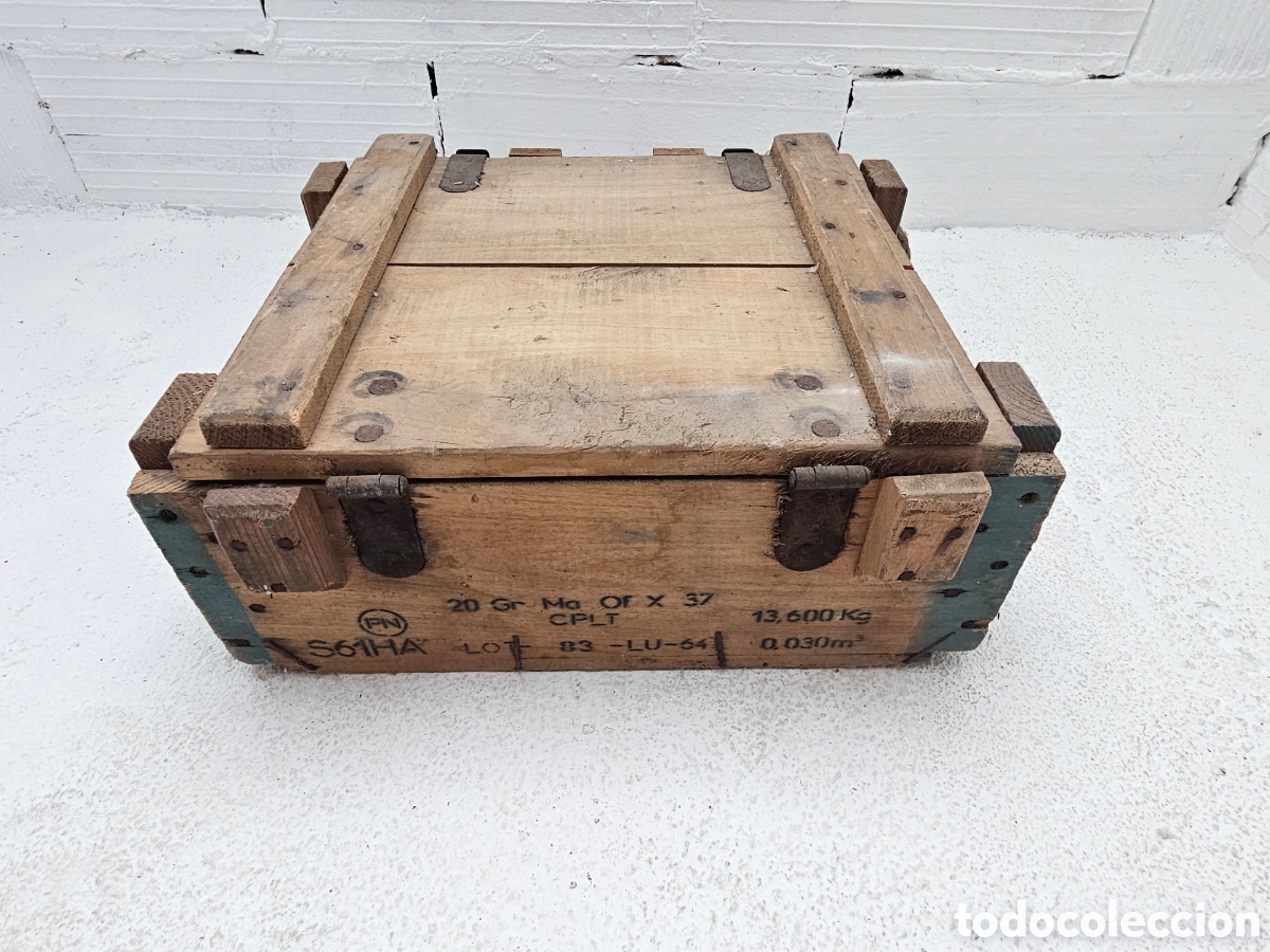 Antig&uuml;edades: Caja de municion de granadas del Ej&eacute;rcito Franc&eacute;s - Foto 8