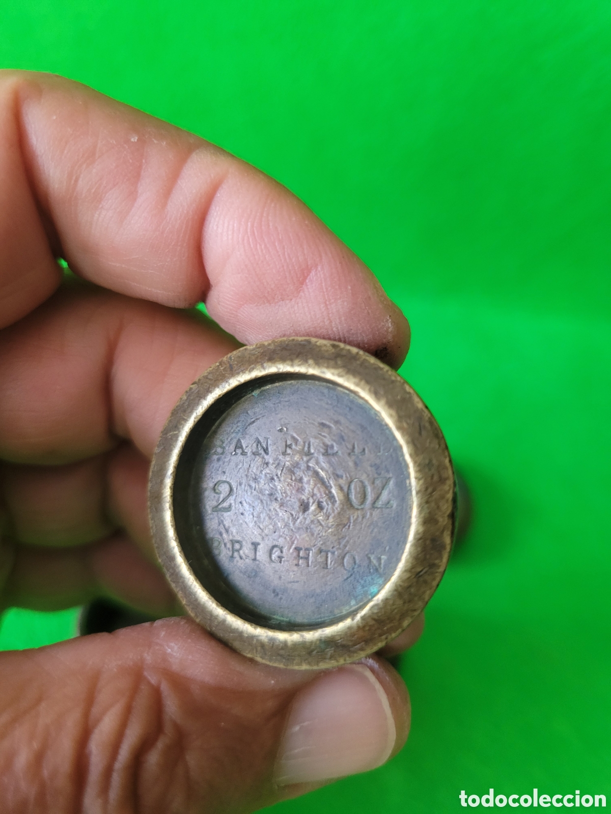 Antig&uuml;edades: LOTE 5 PESAS ANTIGUAS - Foto 4