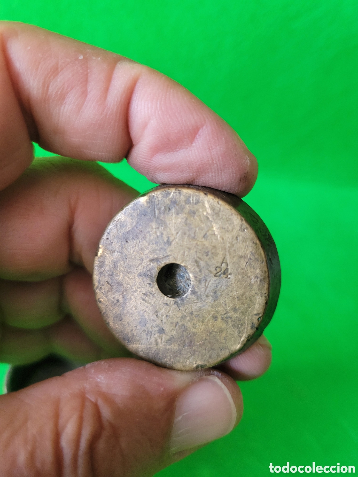 Antig&uuml;edades: LOTE 5 PESAS ANTIGUAS - Foto 9