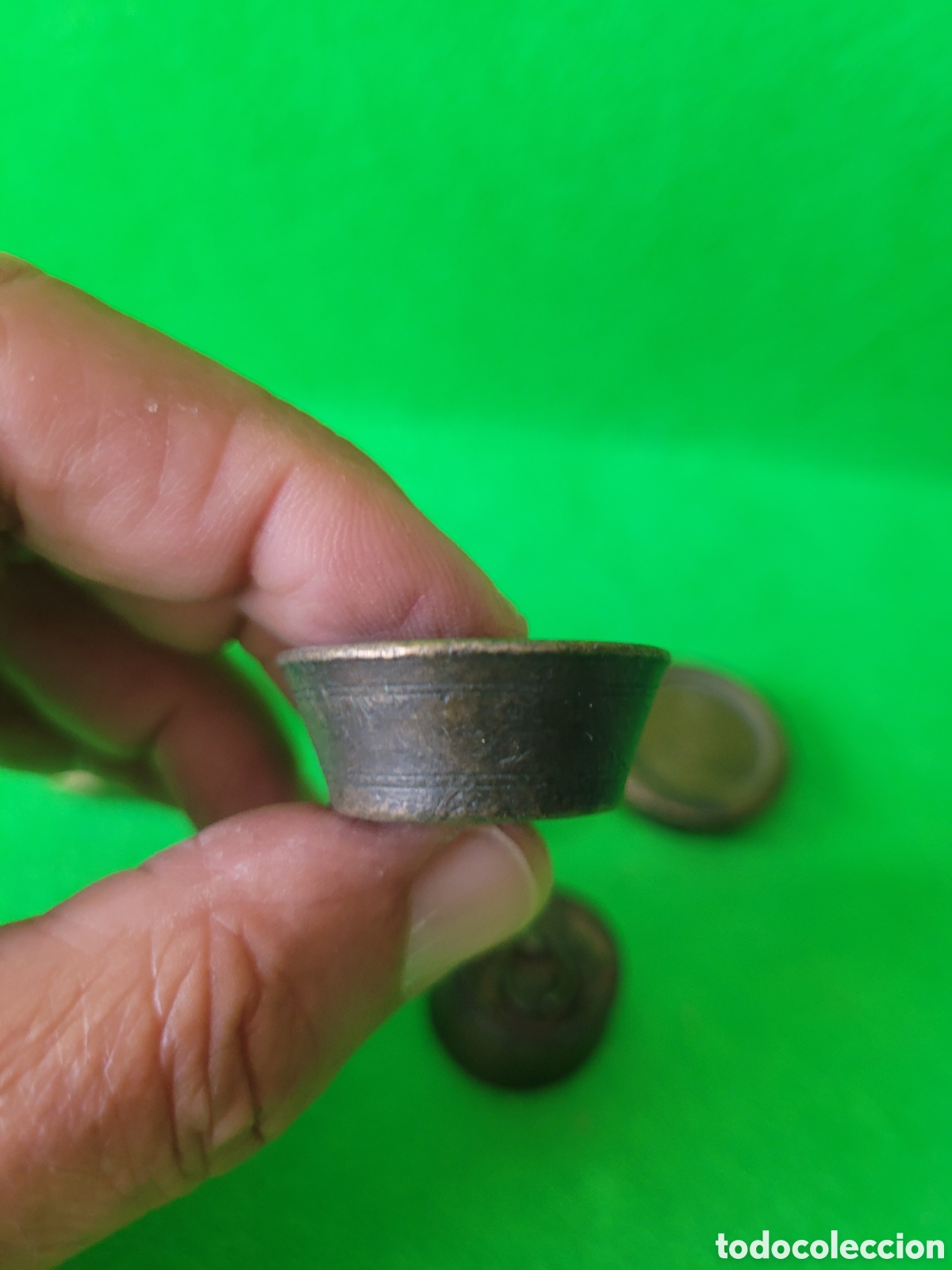 Antig&uuml;edades: LOTE 5 PESAS ANTIGUAS - Foto 11