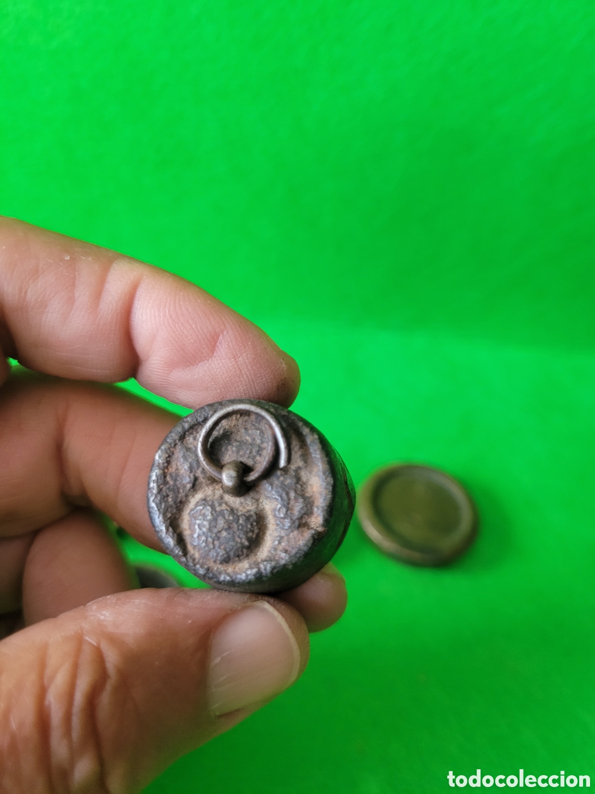 Antig&uuml;edades: LOTE 5 PESAS ANTIGUAS - Foto 14
