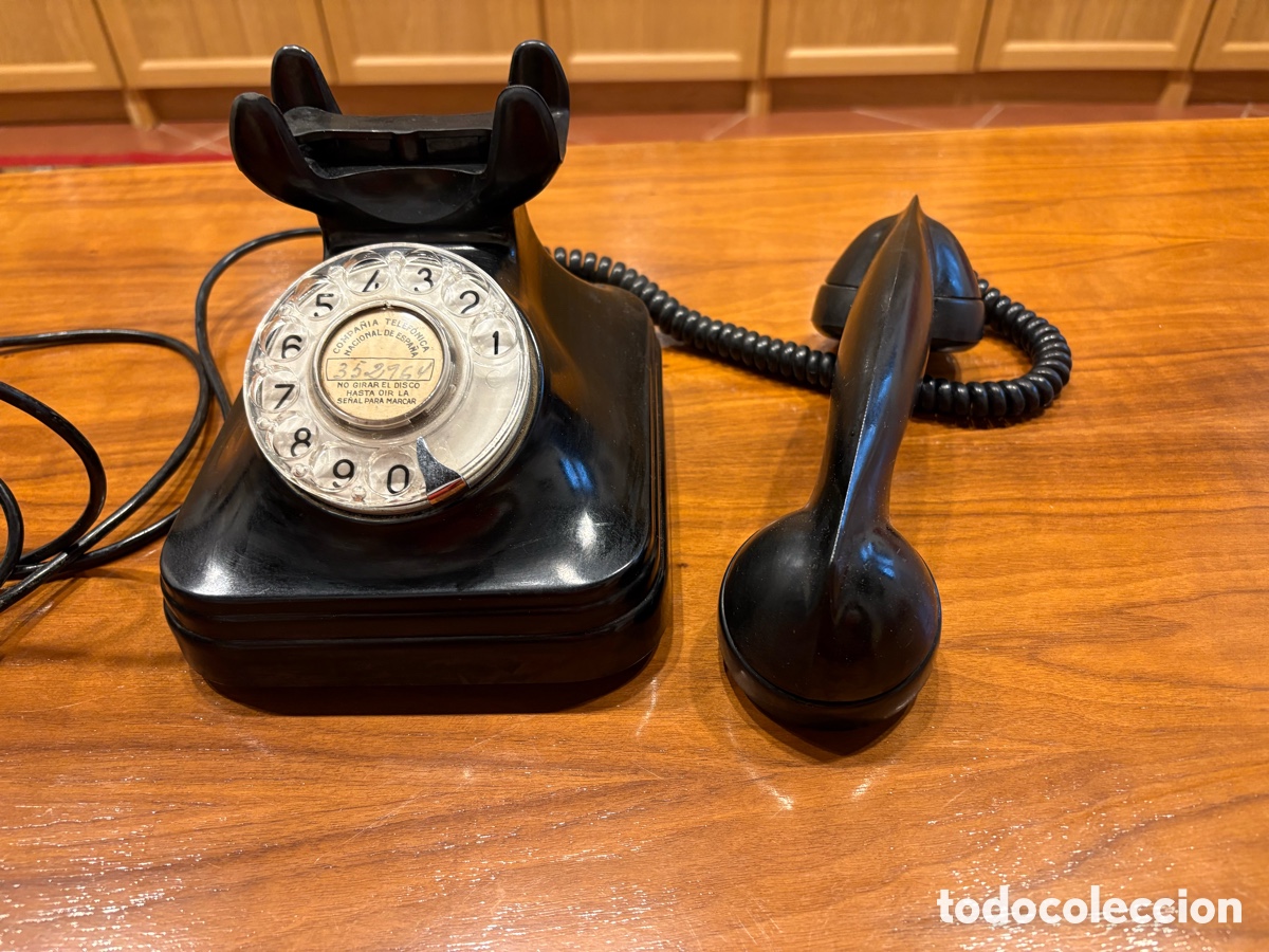 Tel&eacute;fonos: Tel&eacute;fono vintage negro. - Foto 3