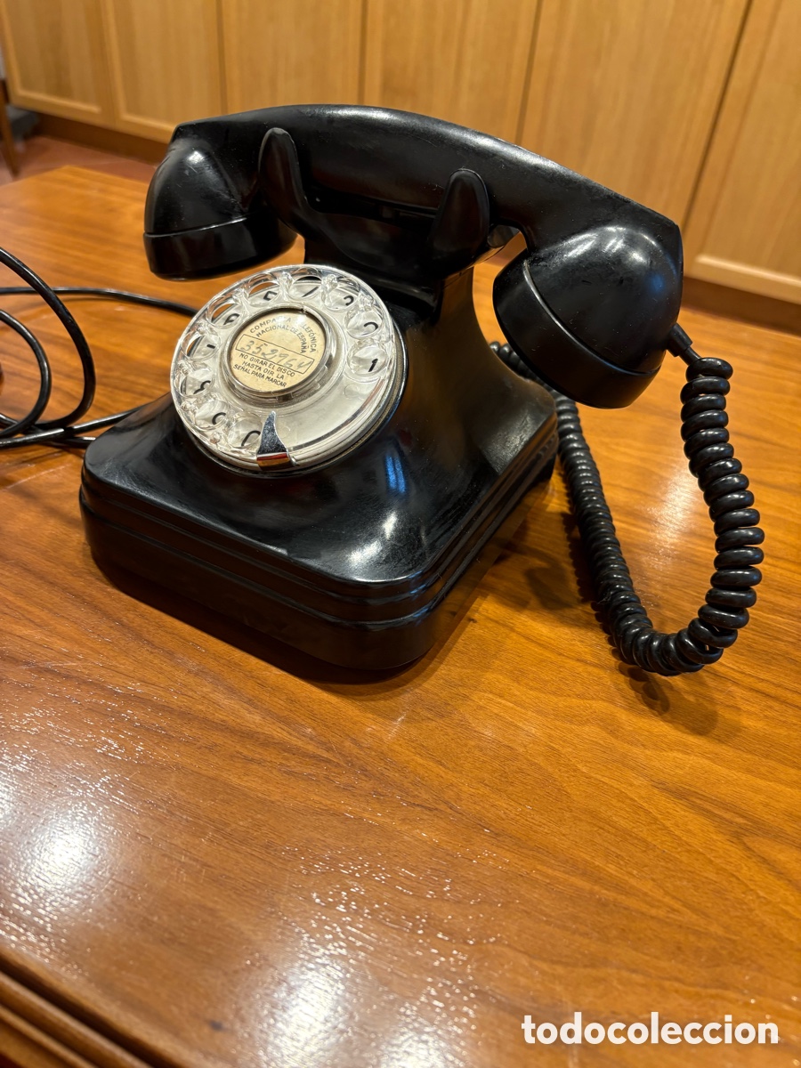 Tel&eacute;fonos: Tel&eacute;fono vintage negro. - Foto 4
