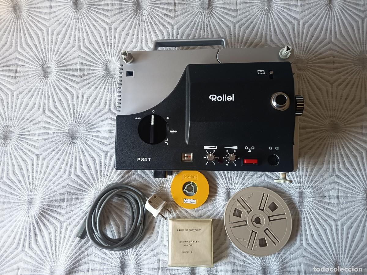 Antig&uuml;edades: proyector super 8 funcionando. Rollei p84T mas dos peliculas.