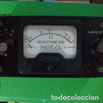 Antig&uuml;edades: Resistivimetro Seta Ohmetro Medidor Ohmios Baquelita A&ntilde;os 40 50 Radio Tecnica PEIFER