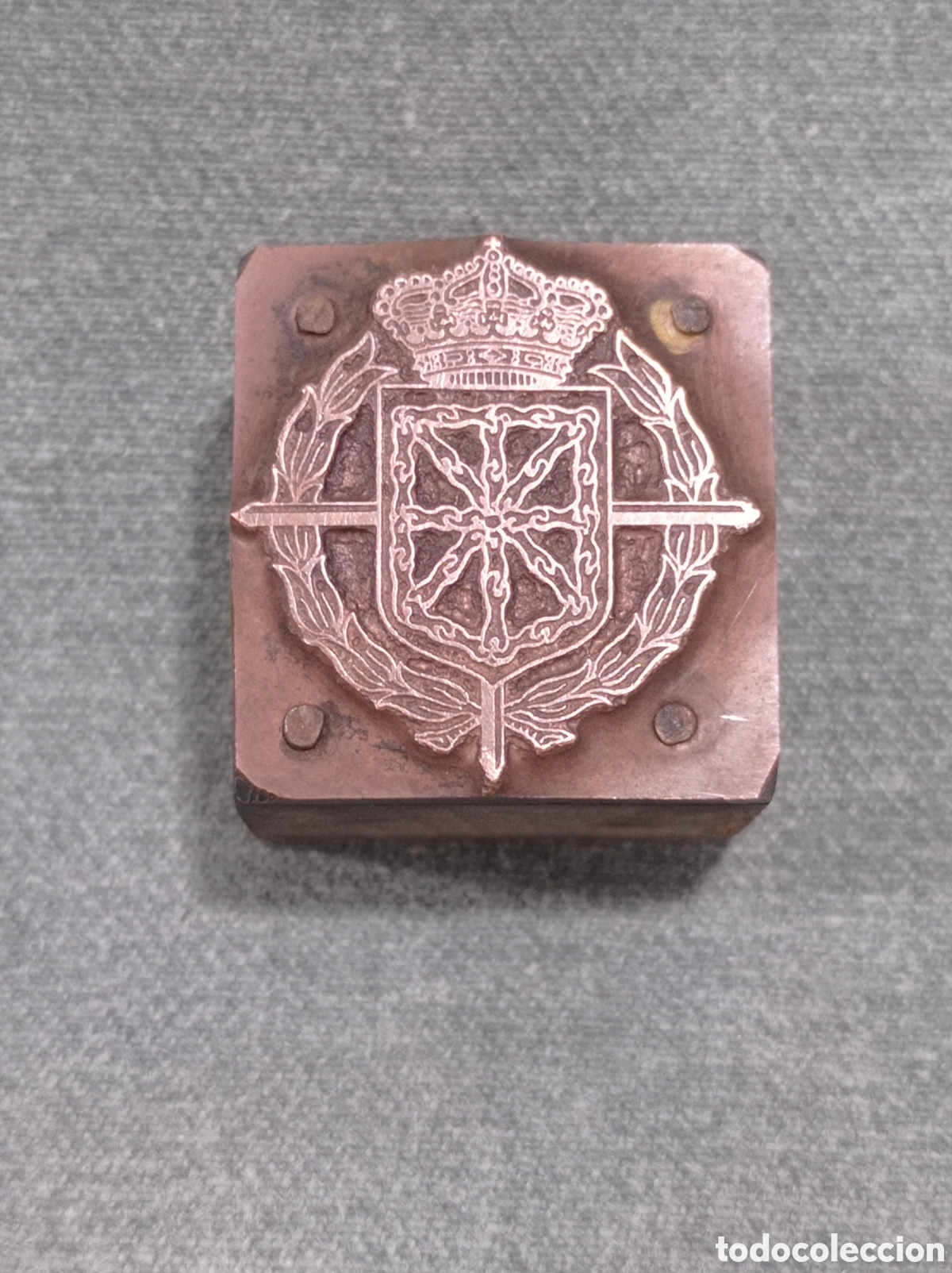 Antig&uuml;edades: TIPO DE IMPRENTA - ANTIGUO ESCUDO DE NAVARRA