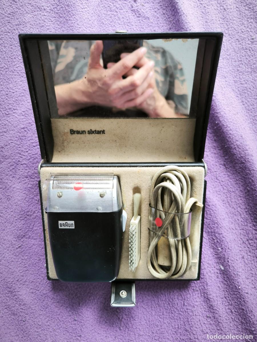 Antiquit&auml;ten: Afeitadora Vintage Braun Sixtant &ndash; Icono Del Dise&ntilde;o Alem&aacute;n &ndash; Con Estuche, Espejo Y Accesorios