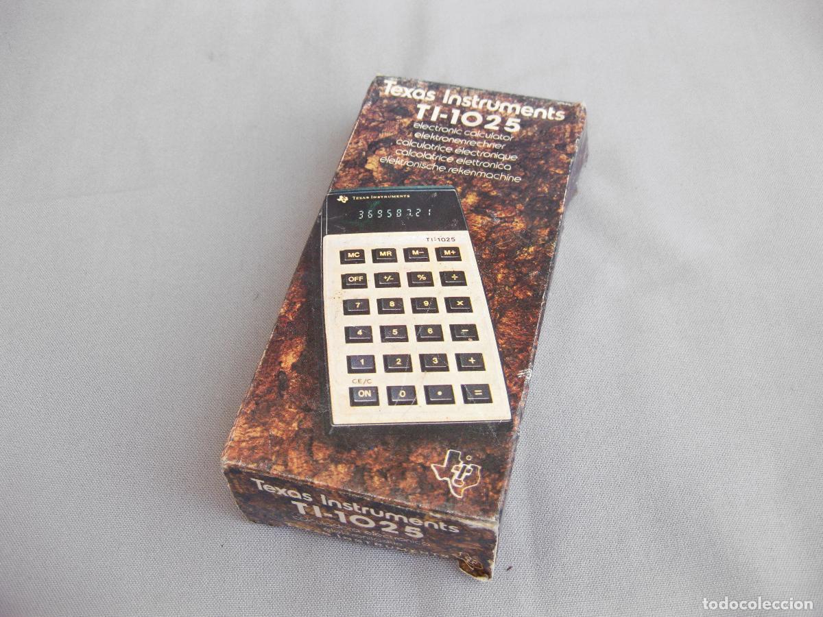 Antig&uuml;edades: CALCULADORA ELECCTRONICA TEXAS INSTRUMENTS TI-1025. FUNCIONANDO - Foto 10