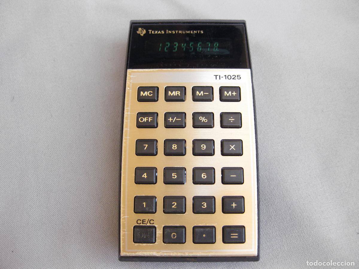 Antig&uuml;edades: CALCULADORA ELECCTRONICA TEXAS INSTRUMENTS TI-1025. FUNCIONANDO - Foto 5