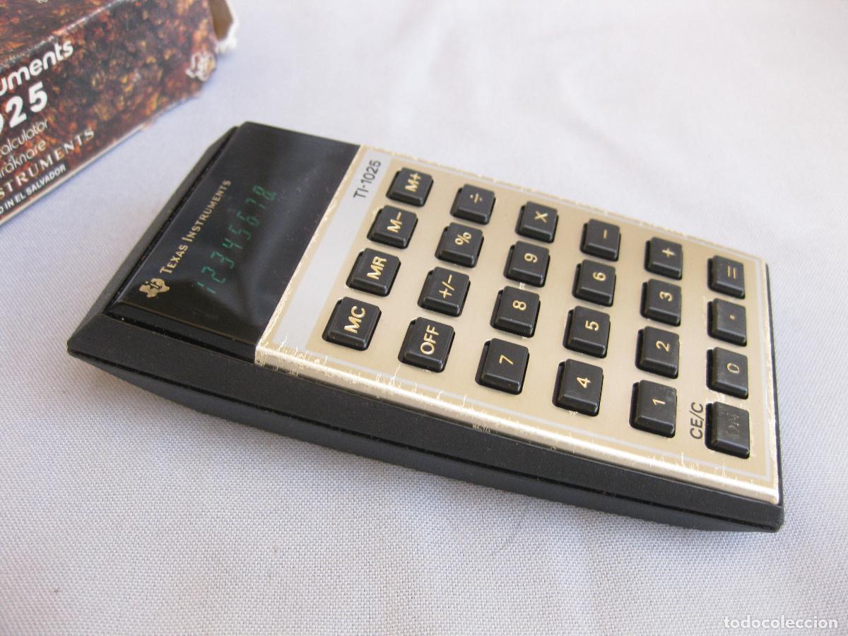 Antig&uuml;edades: CALCULADORA ELECCTRONICA TEXAS INSTRUMENTS TI-1025. FUNCIONANDO - Foto 6