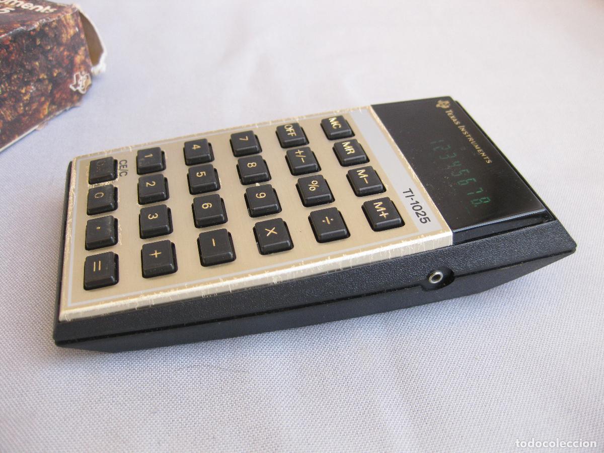 Antig&uuml;edades: CALCULADORA ELECCTRONICA TEXAS INSTRUMENTS TI-1025. FUNCIONANDO - Foto 7