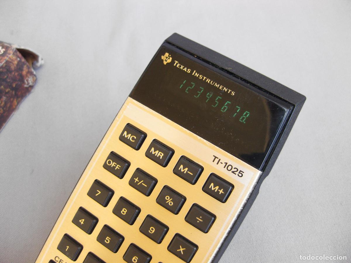 Antig&uuml;edades: CALCULADORA ELECCTRONICA TEXAS INSTRUMENTS TI-1025. FUNCIONANDO - Foto 8
