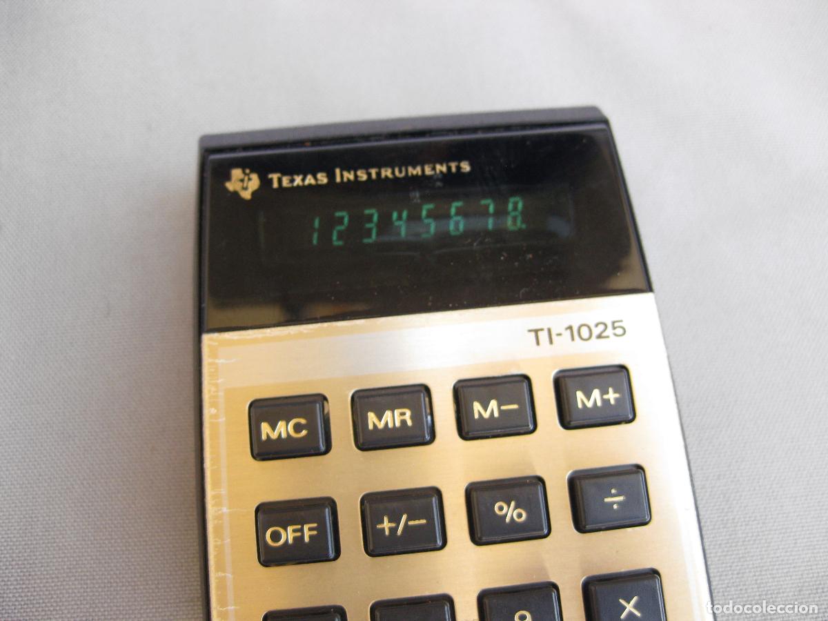 Antig&uuml;edades: CALCULADORA ELECCTRONICA TEXAS INSTRUMENTS TI-1025. FUNCIONANDO - Foto 9