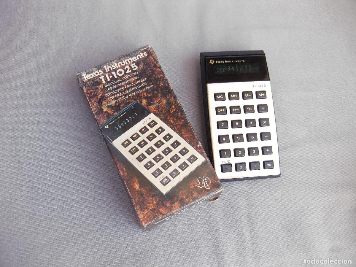 Antig&uuml;edades: CALCULADORA ELECCTRONICA TEXAS INSTRUMENTS TI-1025. FUNCIONANDO