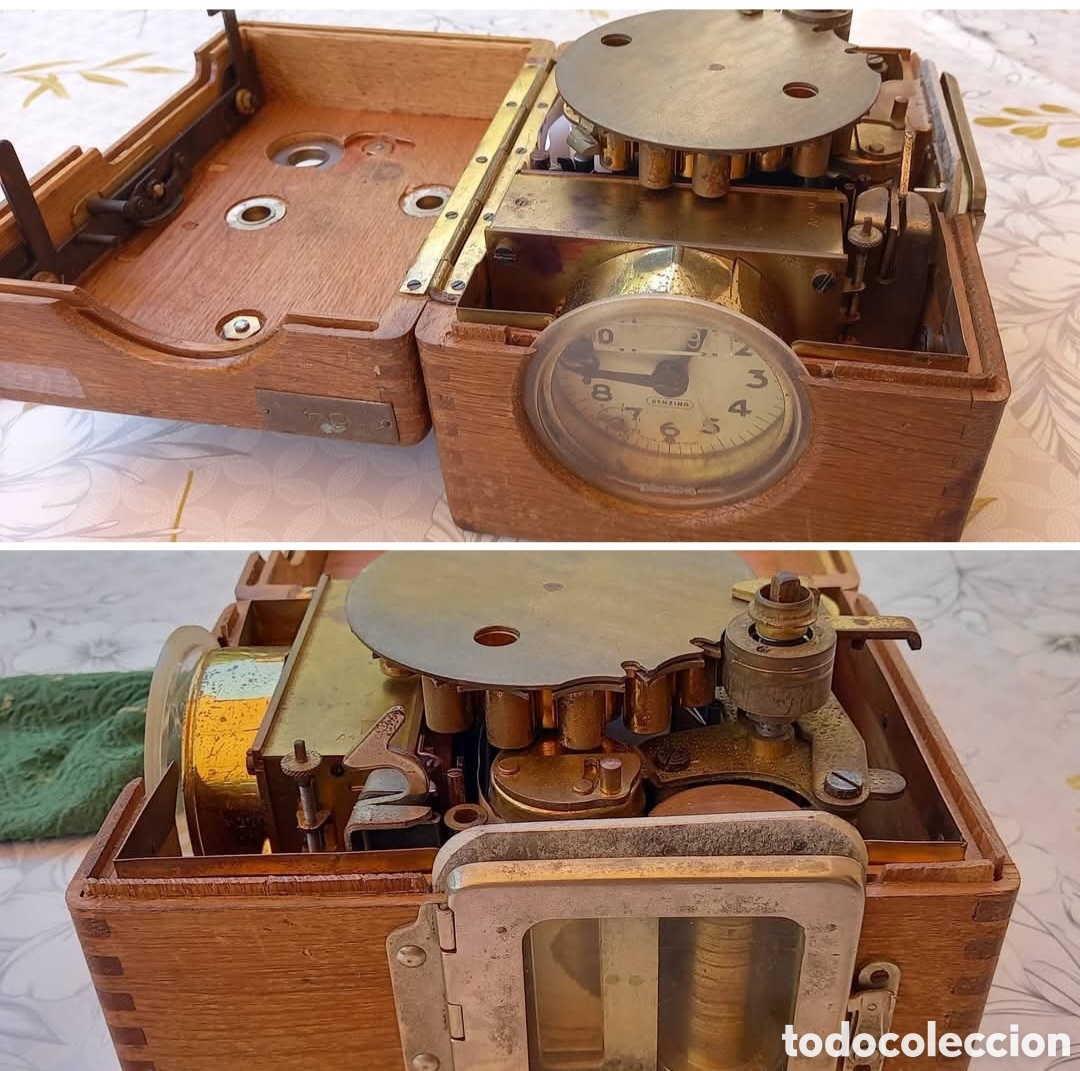Antig&uuml;edades: RELOJ REGISTRADOR ALEMAN BENZING PARA COMPETICI&Oacute;N DE PALOMAS. PP.S.XX.
