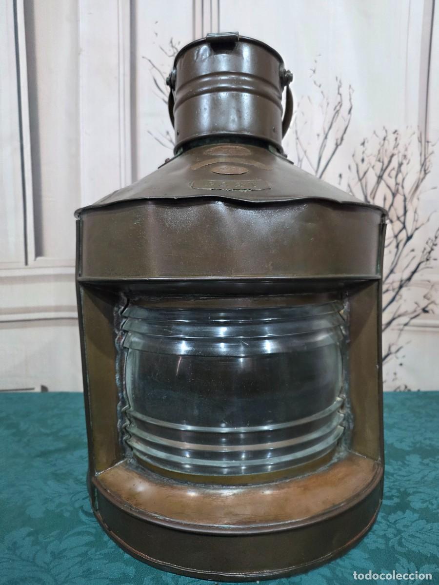 Antig&uuml;edades: Antiguo farol n&aacute;utico de babor - Foto 2