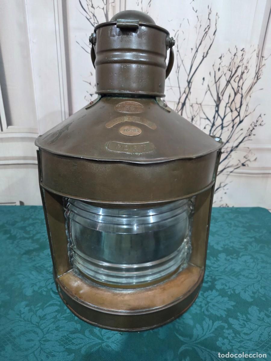 Antig&uuml;edades: Antiguo farol n&aacute;utico de babor - Foto 3