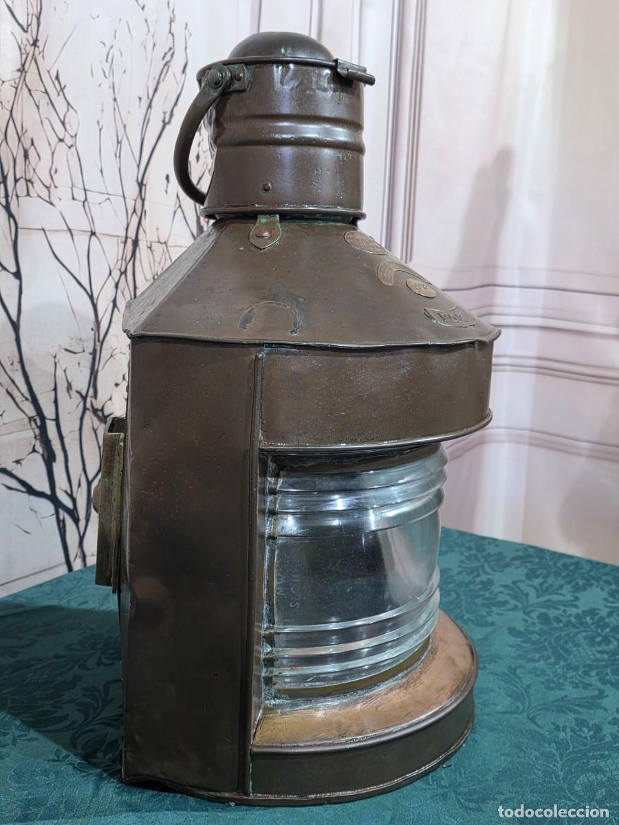 Antig&uuml;edades: Antiguo farol n&aacute;utico de babor - Foto 4