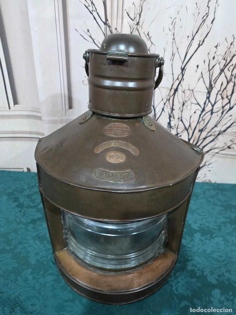 Antig&uuml;edades: Antiguo farol n&aacute;utico de babor - Foto 6