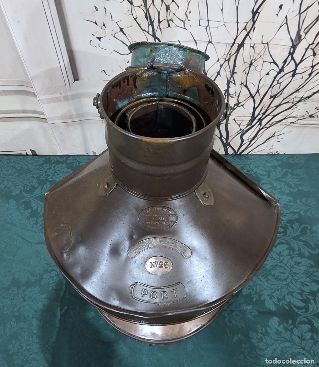 Antig&uuml;edades: Antiguo farol n&aacute;utico de babor - Foto 8