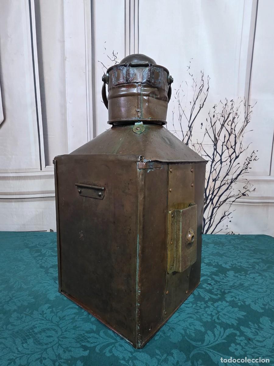 Antig&uuml;edades: Antiguo farol n&aacute;utico de babor - Foto 11