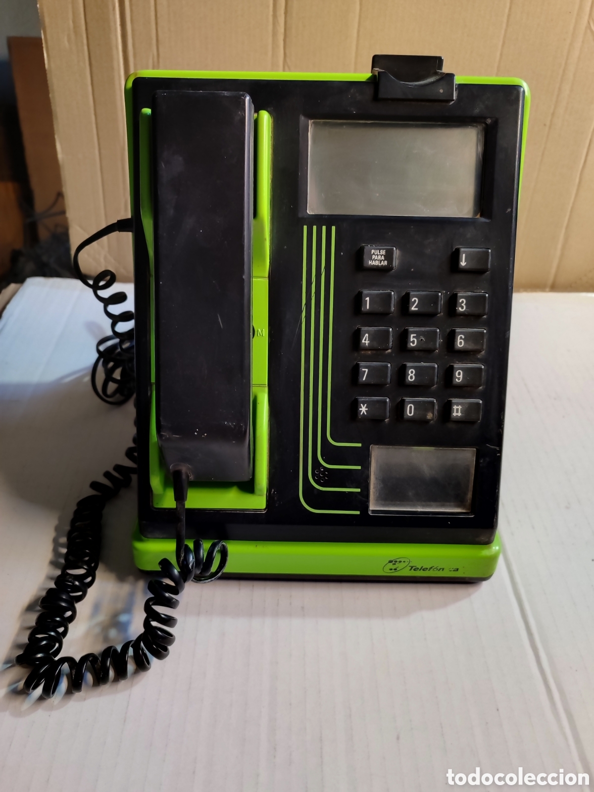 Tel&eacute;fonos: Tel&eacute;fono vintage.telefono cabina de monedas modelo TRMA telef&oacute;nica de alcatel