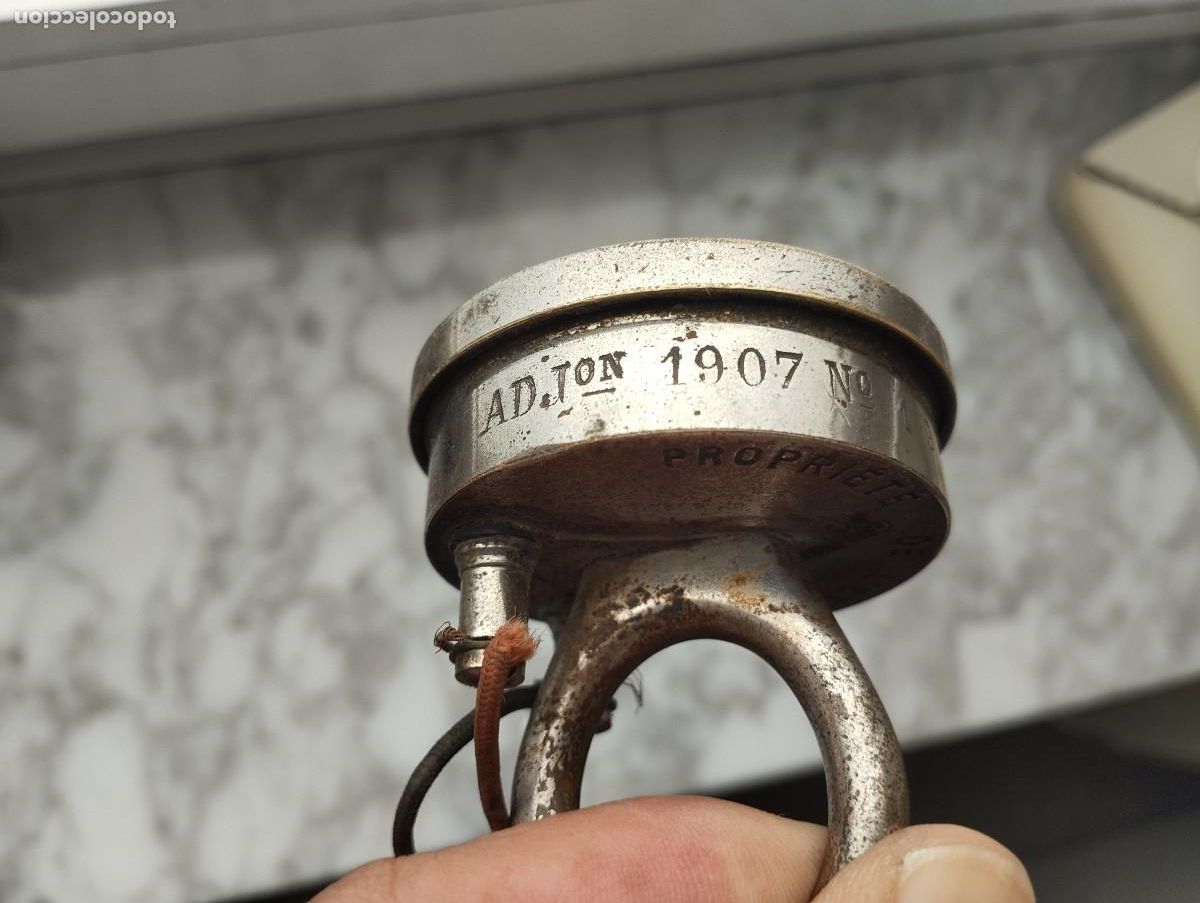 Tel&eacute;fonos: Tel&eacute;fono frances de pared en madera. Modelo 1910 - Foto 15
