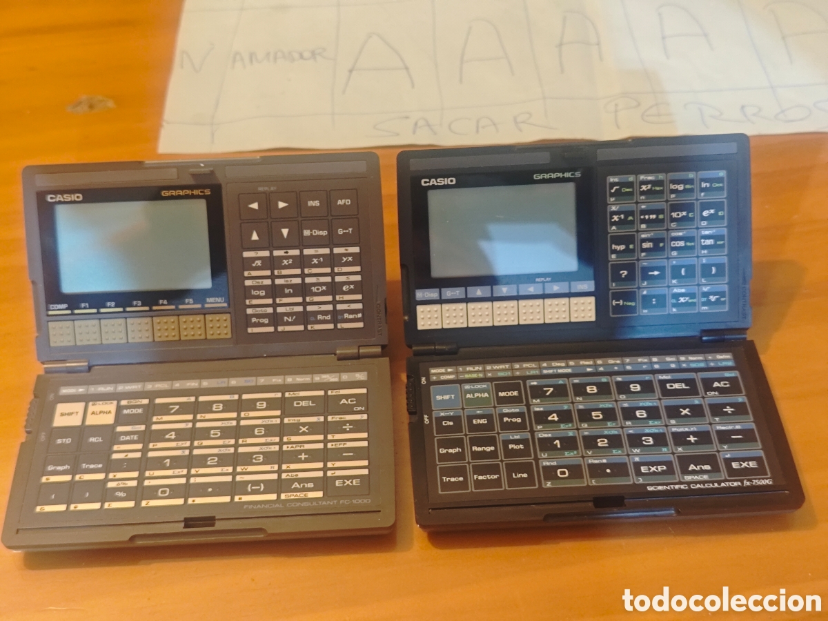 Antig&uuml;edades: Calculadores Gr&aacute;ficos y Financieros CASIO.