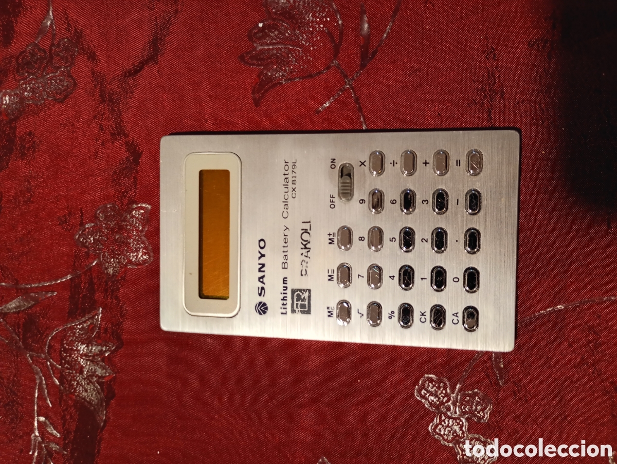 Antig&uuml;edades: Calculadora Sanyo vintage - Foto 2