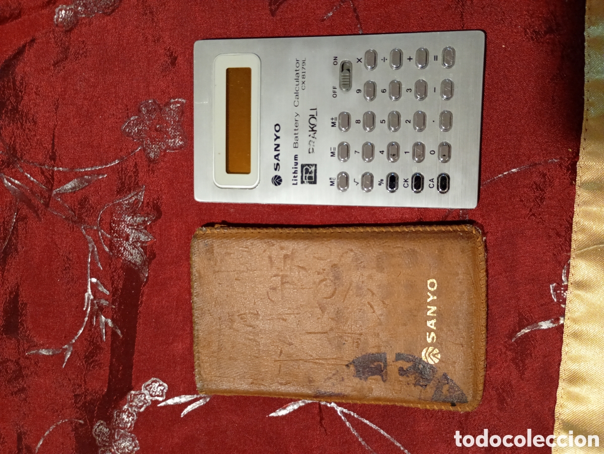 Antig&uuml;edades: Calculadora Sanyo vintage - Foto 3