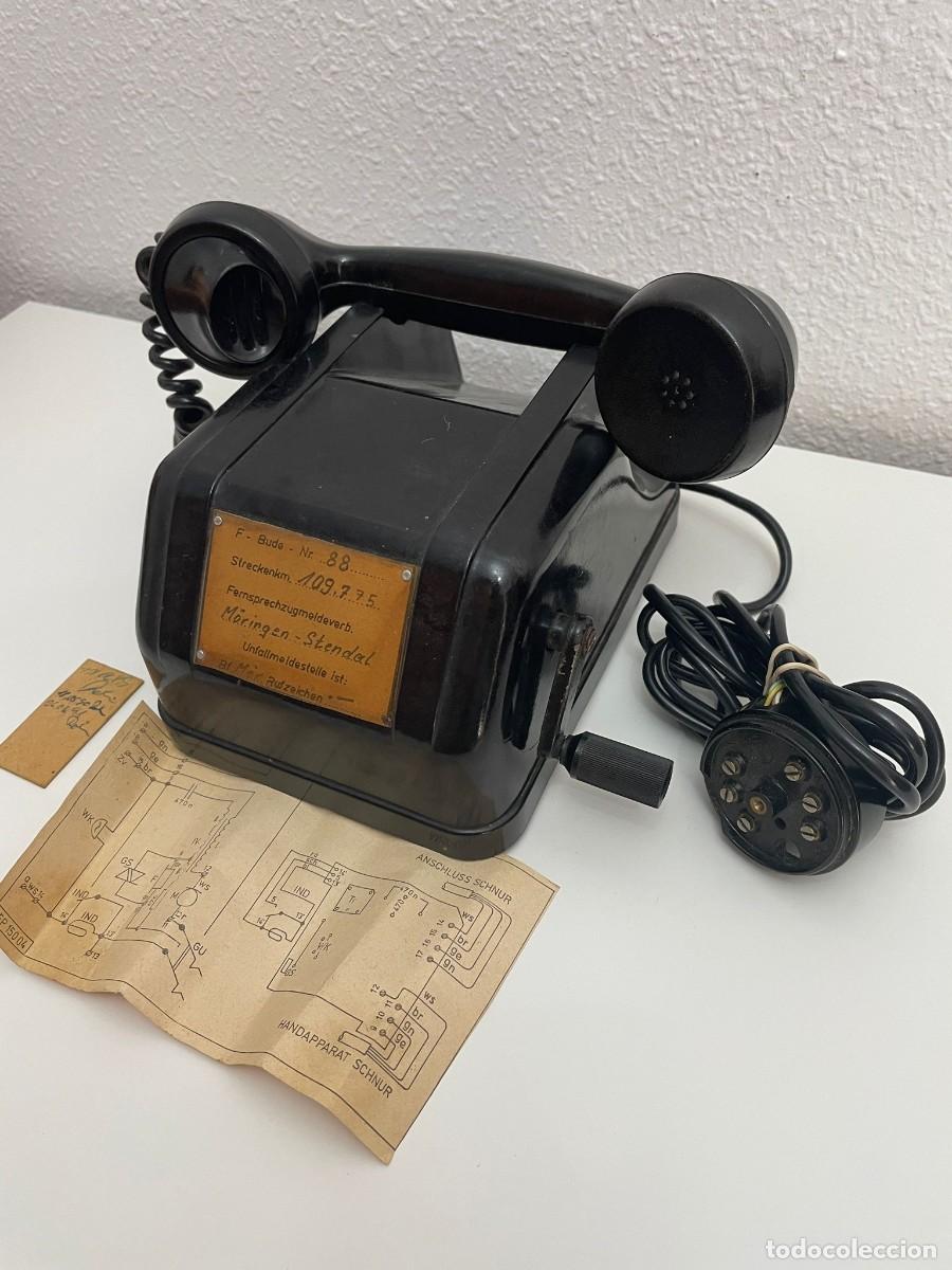 Tel&eacute;fonos: Tel&eacute;fono antiguo alem&aacute;n Ferroviario