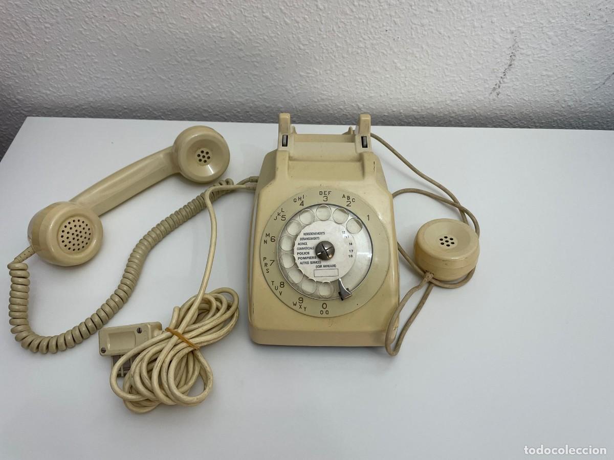 Tel&eacute;fonos: Tel&eacute;fono antiguo franc&eacute;s beige