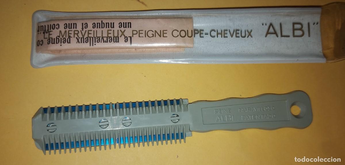 Antig&uuml;edades: PEINE CORTA PELO CORTAPELOS CABELLO MARCA ALBI DE FABRICACI&Oacute;N ESPA&Ntilde;OLA FUNDA ORIGINAL