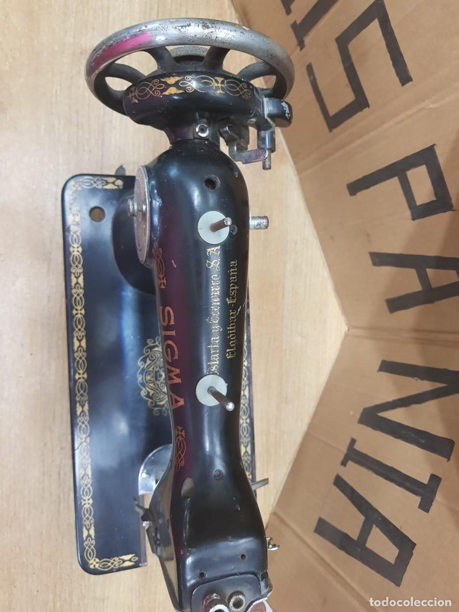 Antig&uuml;edades: CABEZAL MAQUINA DE COSER SIGMA - Foto 6
