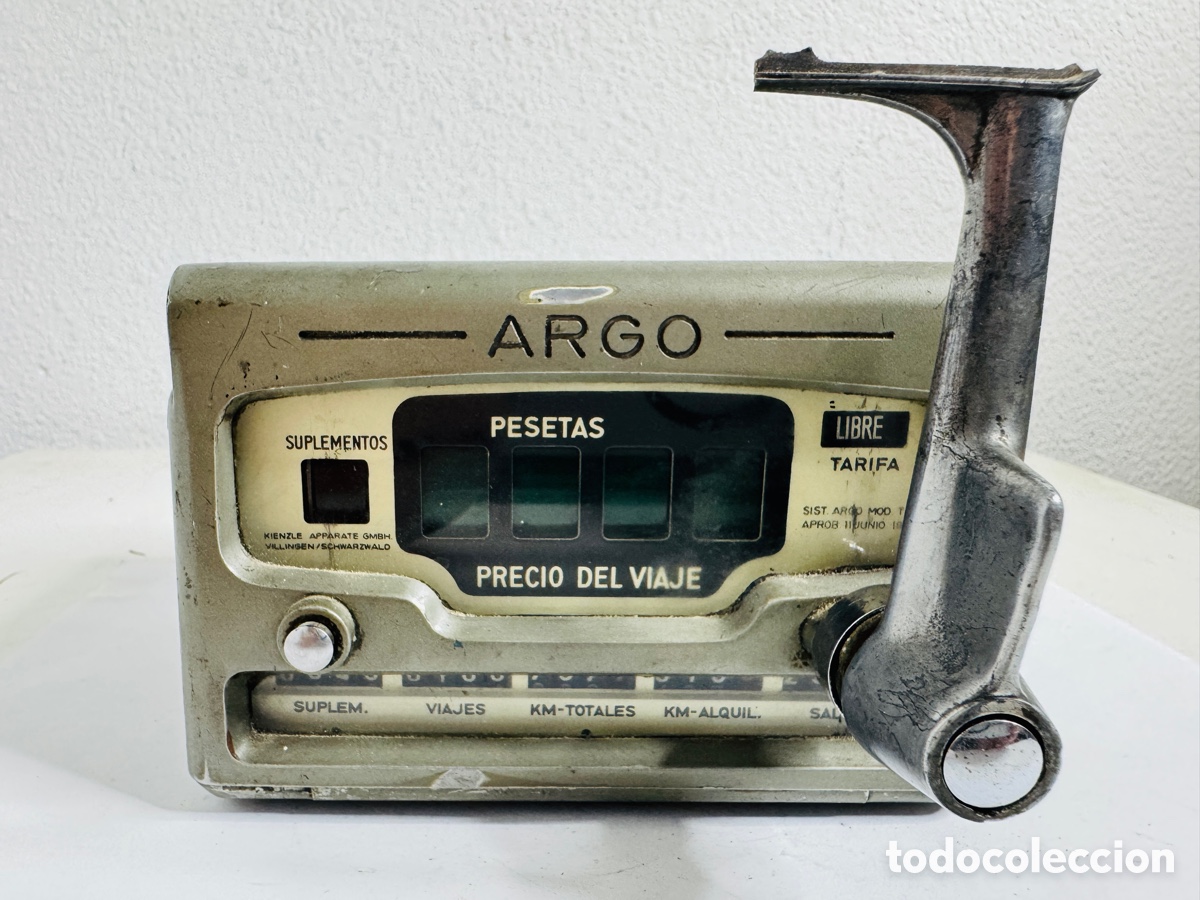 Antiquit&eacute;s: tax&iacute;metro mec&aacute;nico antiguo de la marca alemana Argo (Kienzle)